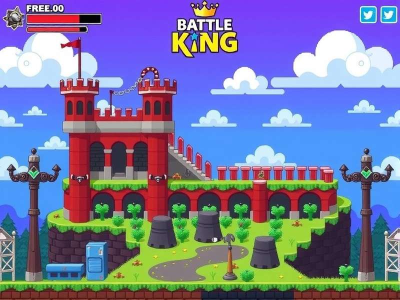 Pixel Battle Royale King Gameplay Screenshot